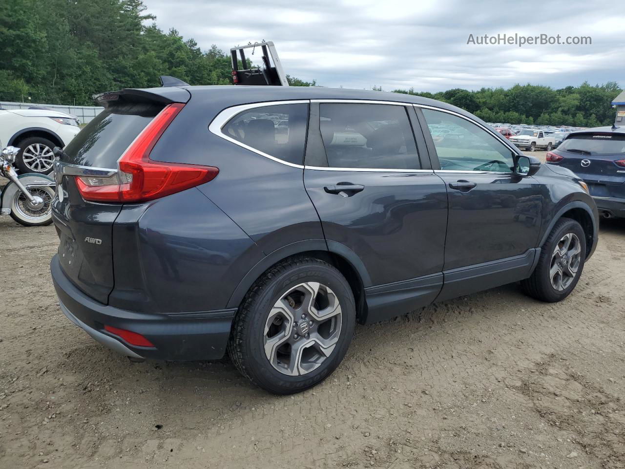 2018 Honda Cr-v Ex Gray vin: 7FARW2H59JE091584