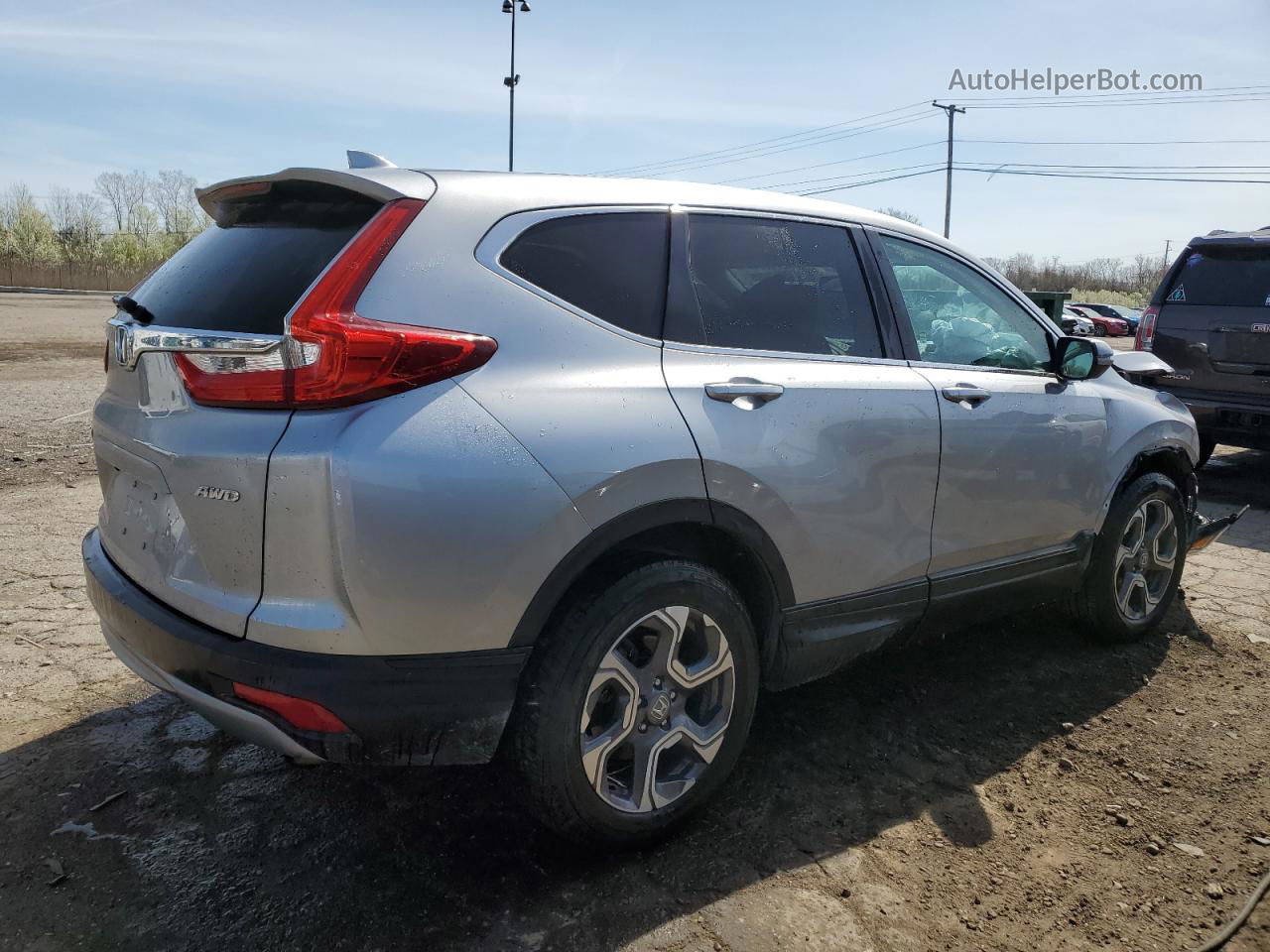 2019 Honda Cr-v Ex Серебряный vin: 7FARW2H59KE002985