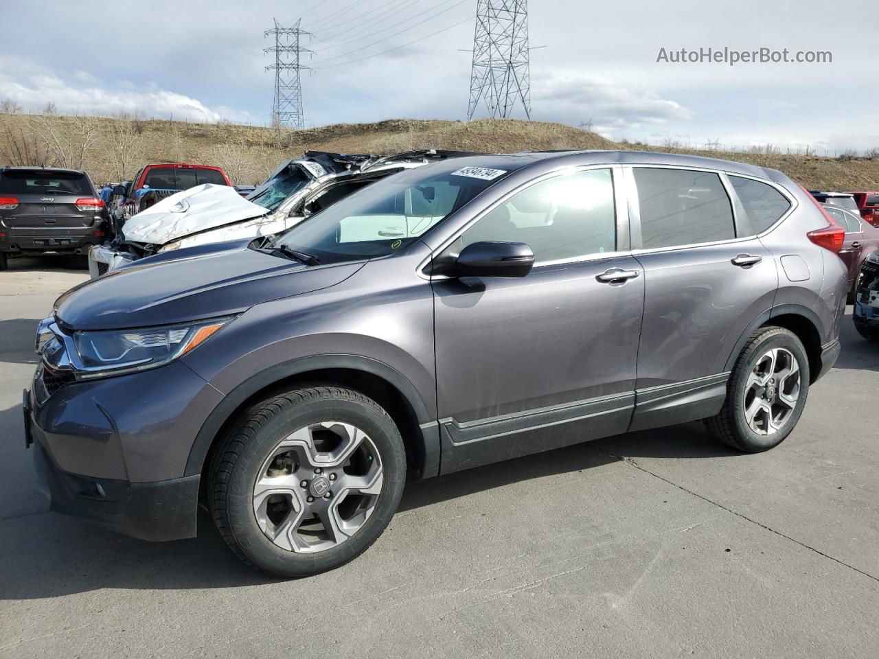 2018 Honda Cr-v Ex Charcoal vin: 7FARW2H5XJE052003