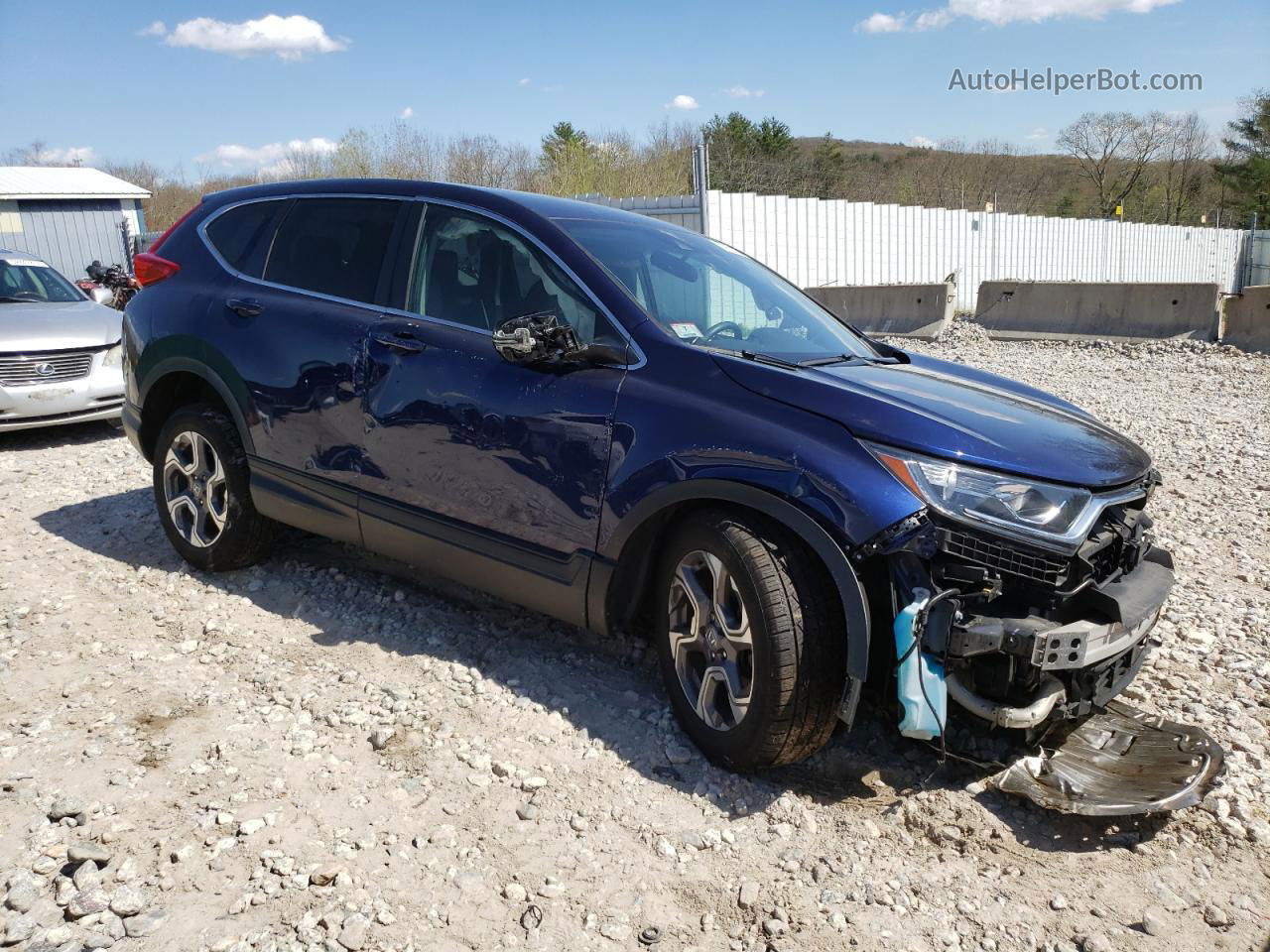 2018 Honda Cr-v Ex Blue vin: 7FARW2H5XJE063972