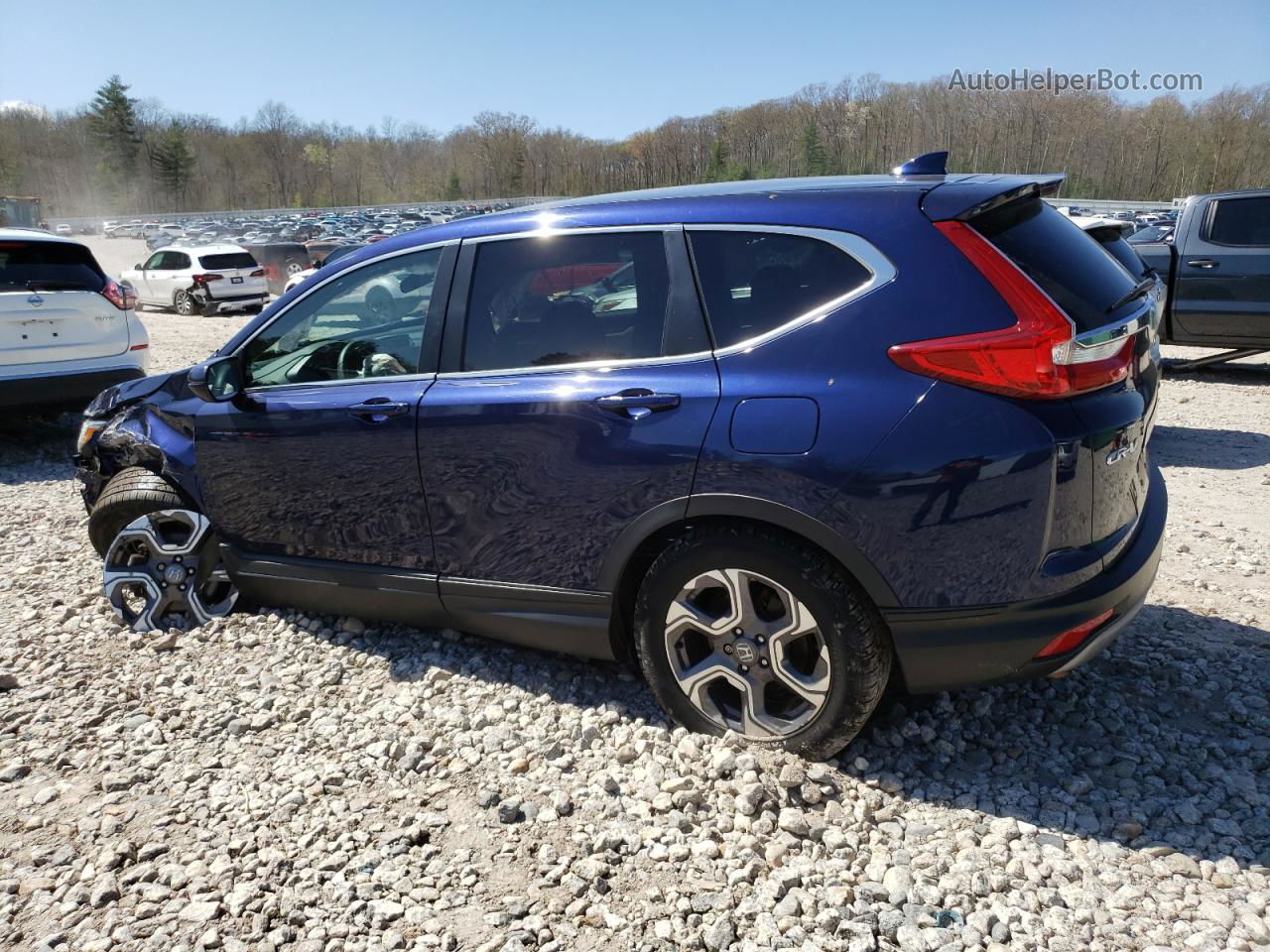 2018 Honda Cr-v Ex Blue vin: 7FARW2H5XJE063972