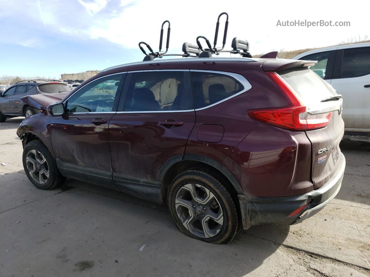 2018 Honda Cr-v Ex Maroon vin: 7FARW2H5XJE097684