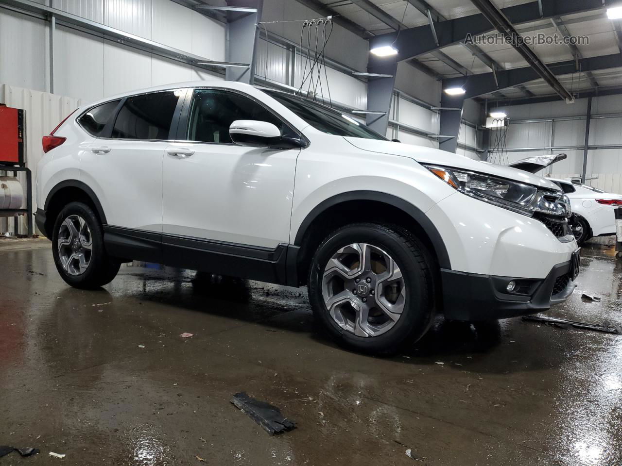 2019 Honda Cr-v Ex White vin: 7FARW2H5XKE016507