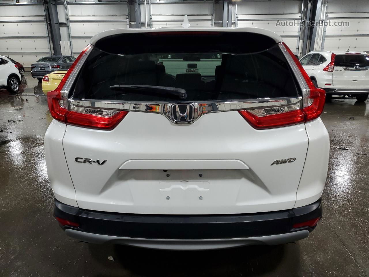 2019 Honda Cr-v Ex White vin: 7FARW2H5XKE016507