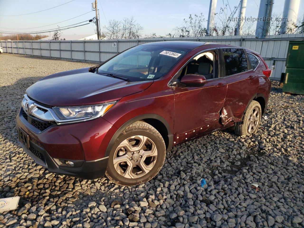 2019 Honda Cr-v Ex Red vin: 7FARW2H5XKE049362