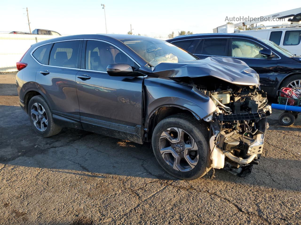 2018 Honda Cr-v Exl Gray vin: 7FARW2H80JE023376