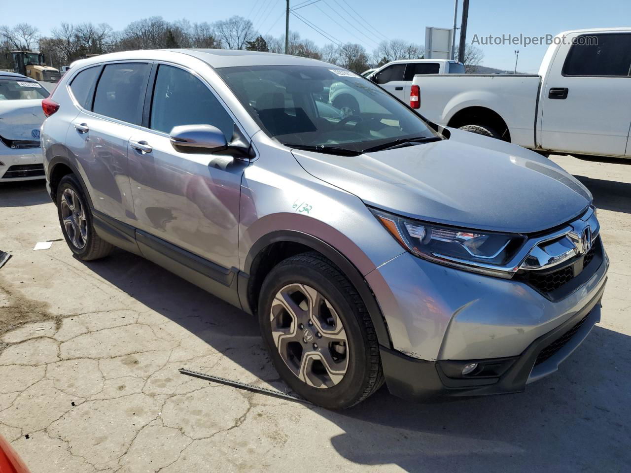 2019 Honda Cr-v Exl Серебряный vin: 7FARW2H80KE032113