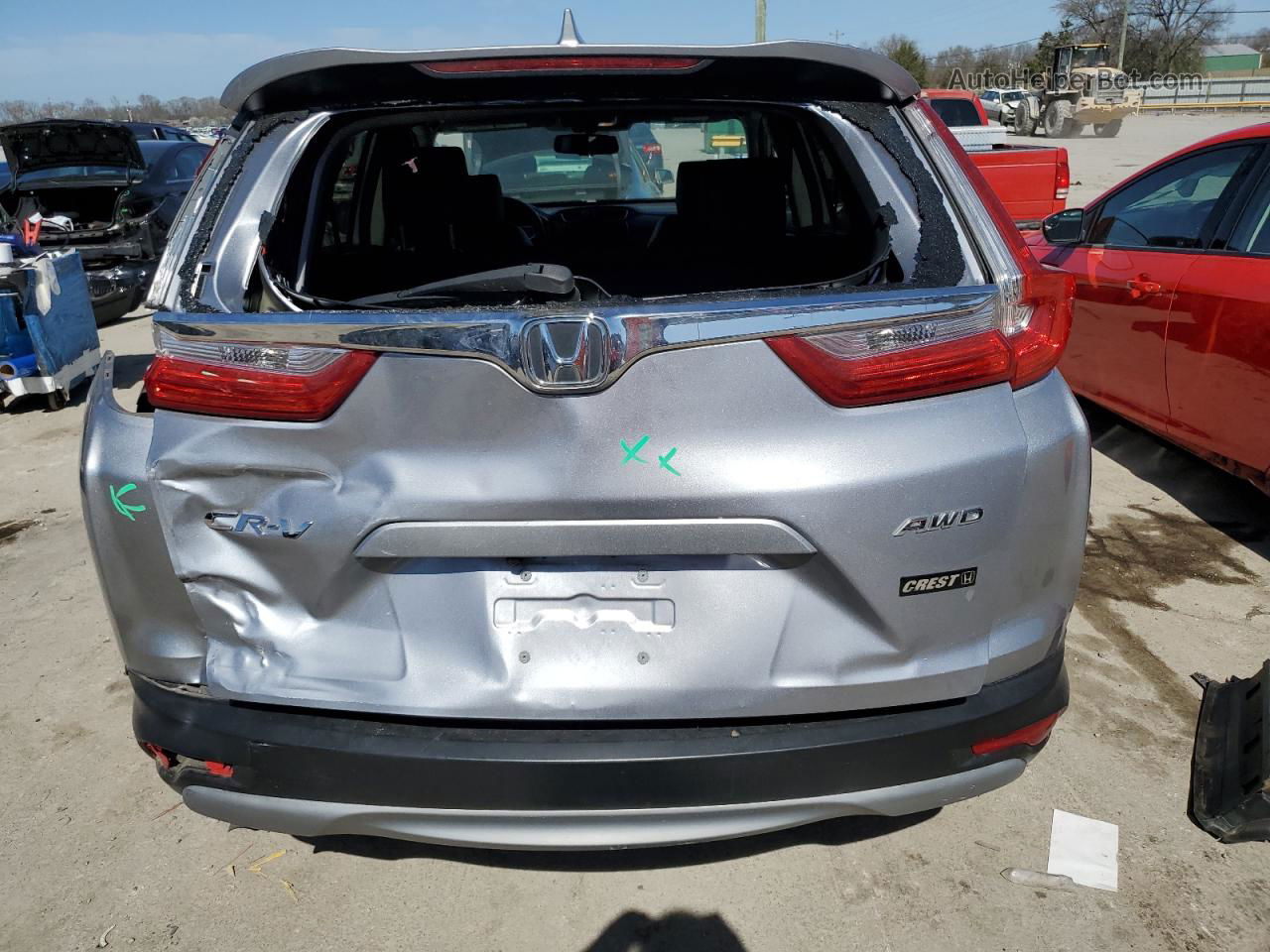 2019 Honda Cr-v Exl Серебряный vin: 7FARW2H80KE032113