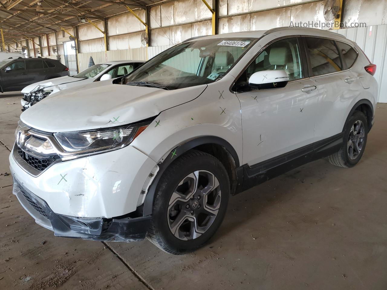 2019 Honda Cr-v Exl White vin: 7FARW2H82KE015846