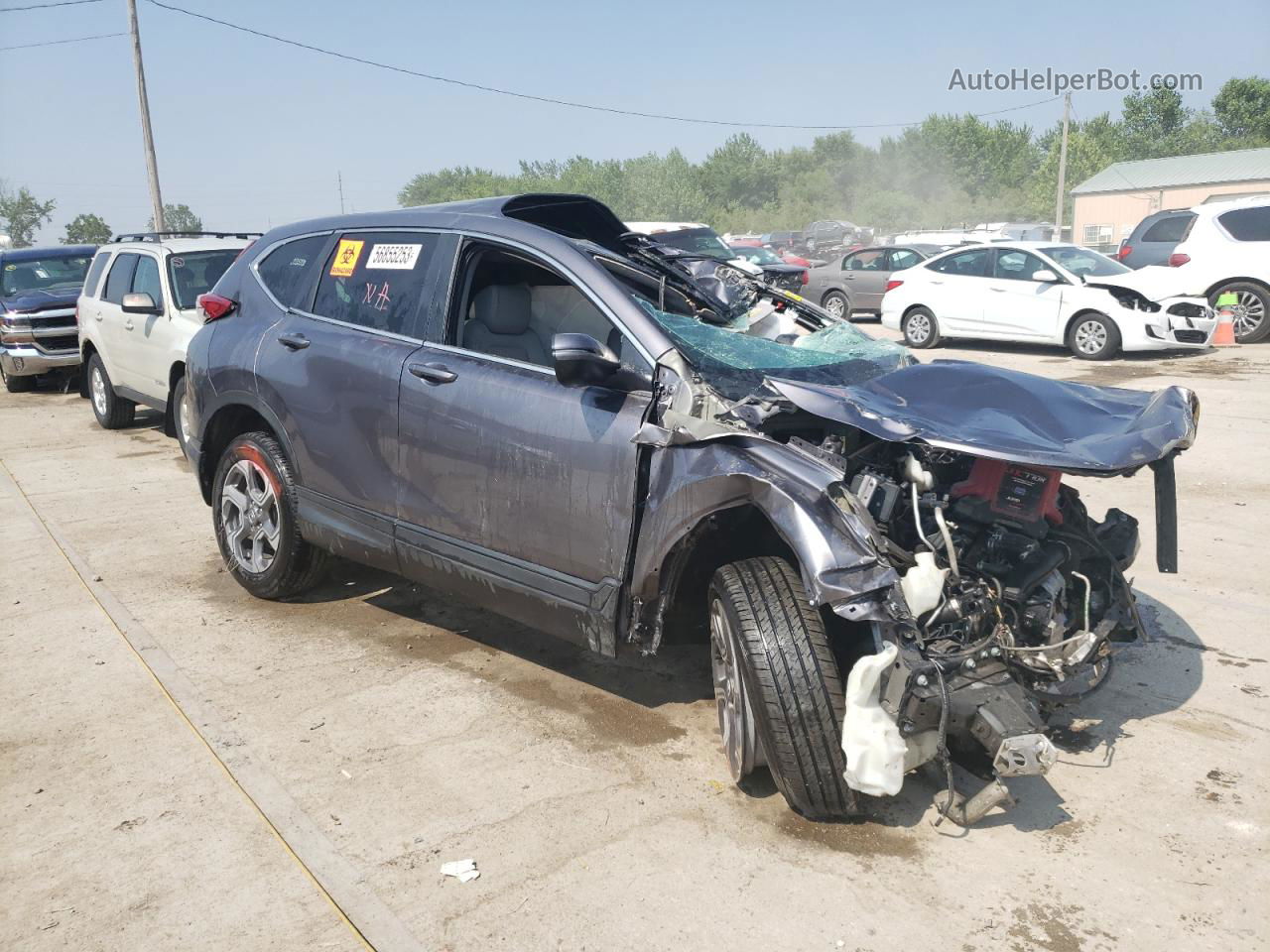 2019 Honda Cr-v Exl Gray vin: 7FARW2H82KE036888