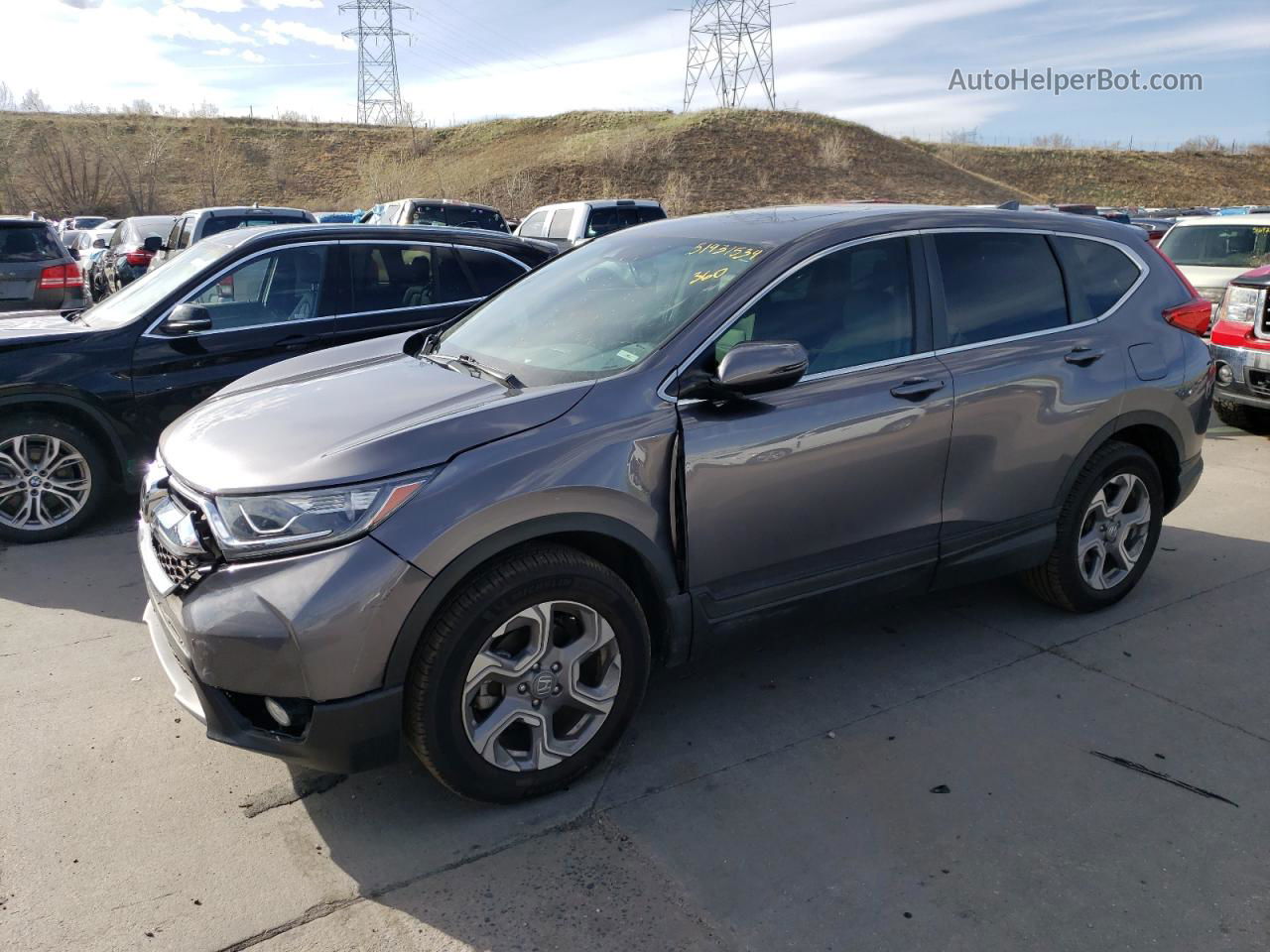 2019 Honda Cr-v Exl Gray vin: 7FARW2H82KE048443