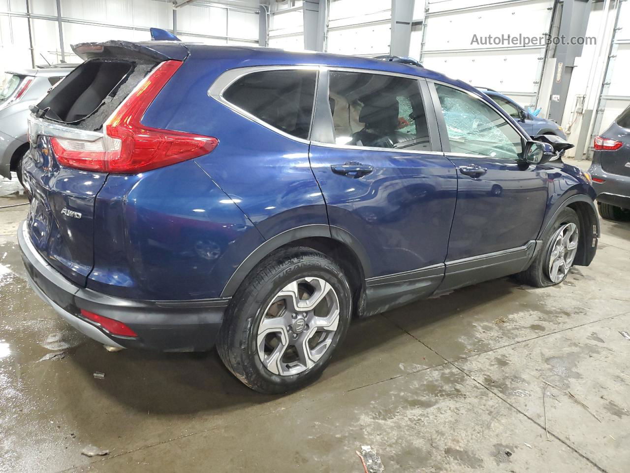 2018 Honda Cr-v Exl Blue vin: 7FARW2H83JE086276