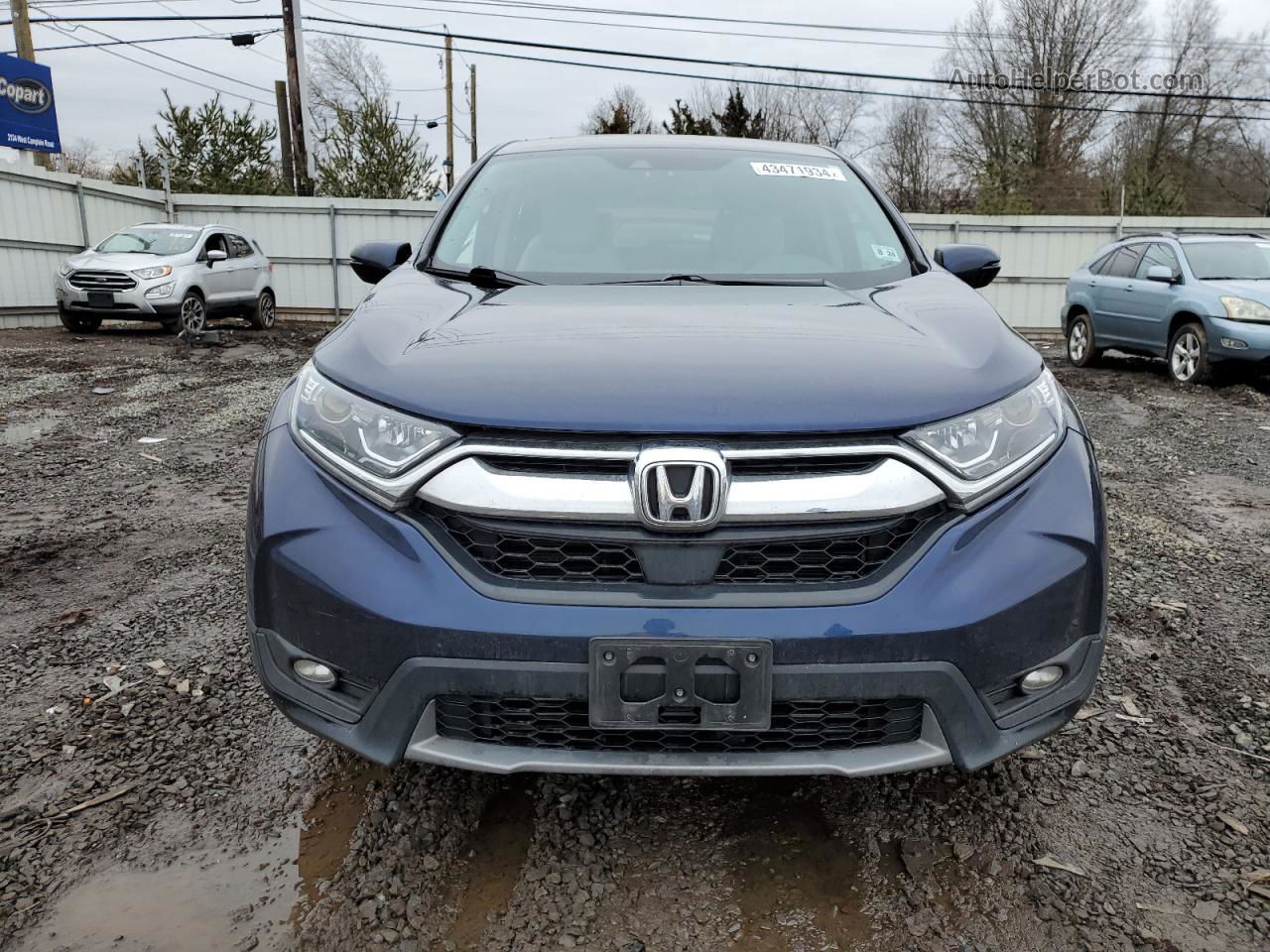 2019 Honda Cr-v Exl Синий vin: 7FARW2H83KE041470