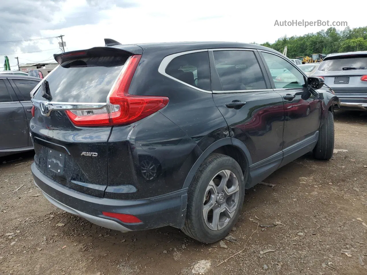 2019 Honda Cr-v Exl Black vin: 7FARW2H83KE063632