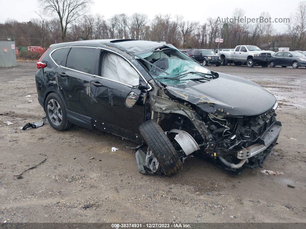 2019 Honda Cr-v Ex-l Black vin: 7FARW2H84KE042529