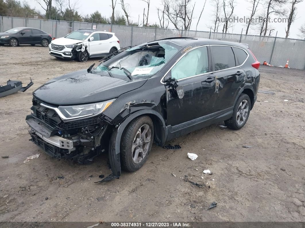 2019 Honda Cr-v Ex-l Black vin: 7FARW2H84KE042529