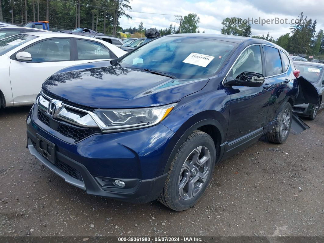 2018 Honda Cr-v Ex-l/ex-l Navi Синий vin: 7FARW2H85JE042330