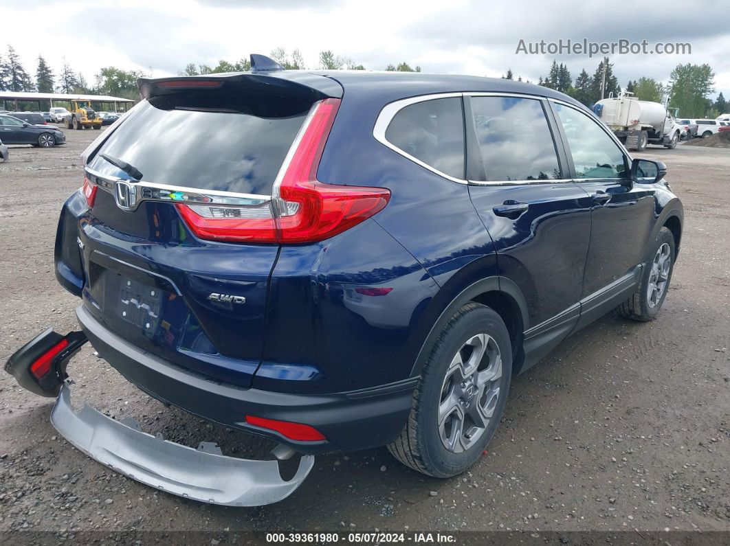 2018 Honda Cr-v Ex-l/ex-l Navi Blue vin: 7FARW2H85JE042330