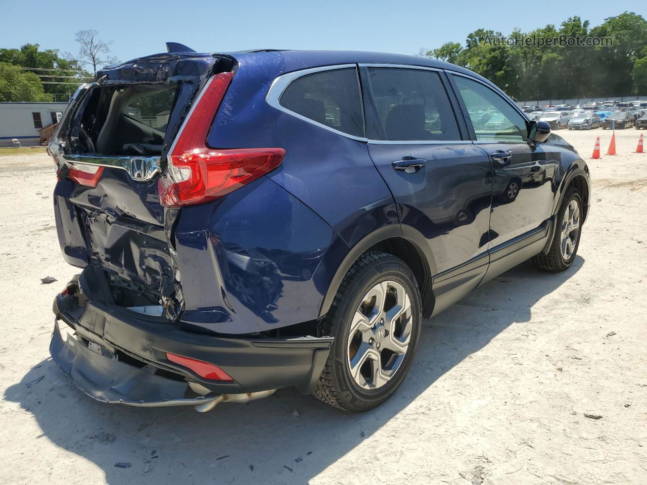 2018 Honda Cr-v Exl Blue vin: 7FARW2H85JE061413