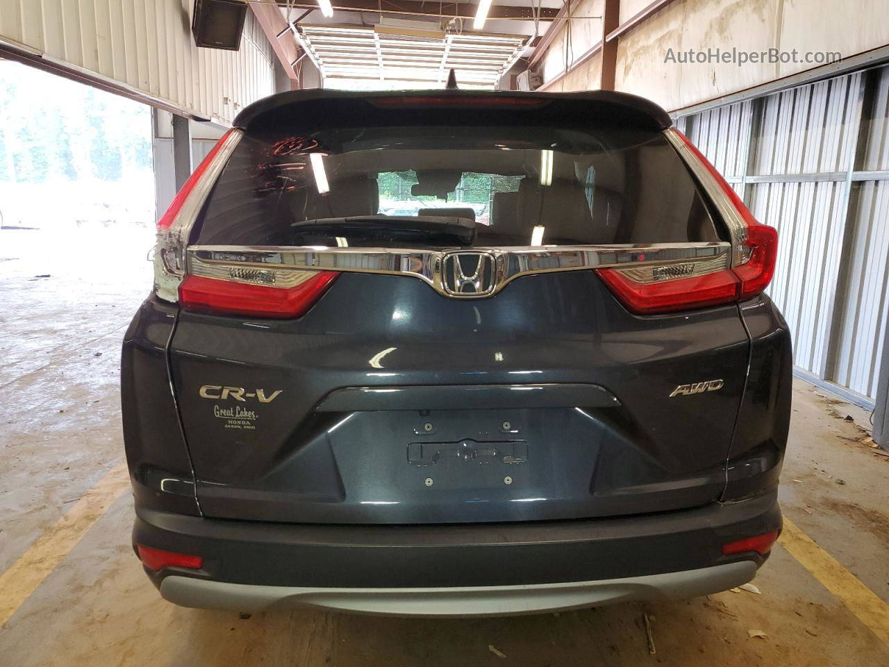 2019 Honda Cr-v Exl Серый vin: 7FARW2H85KE055774