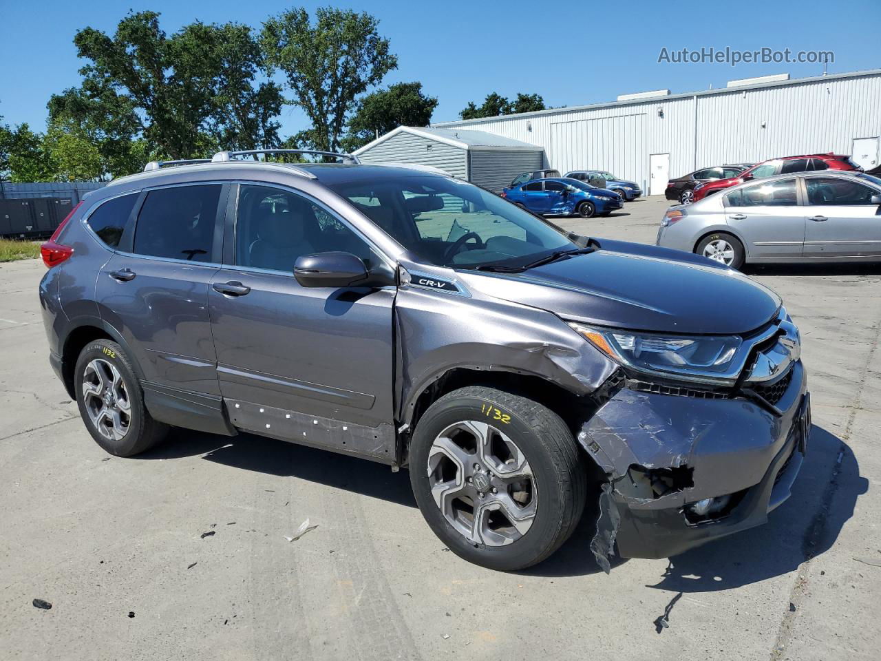 2018 Honda Cr-v Exl Gray vin: 7FARW2H86JE023804