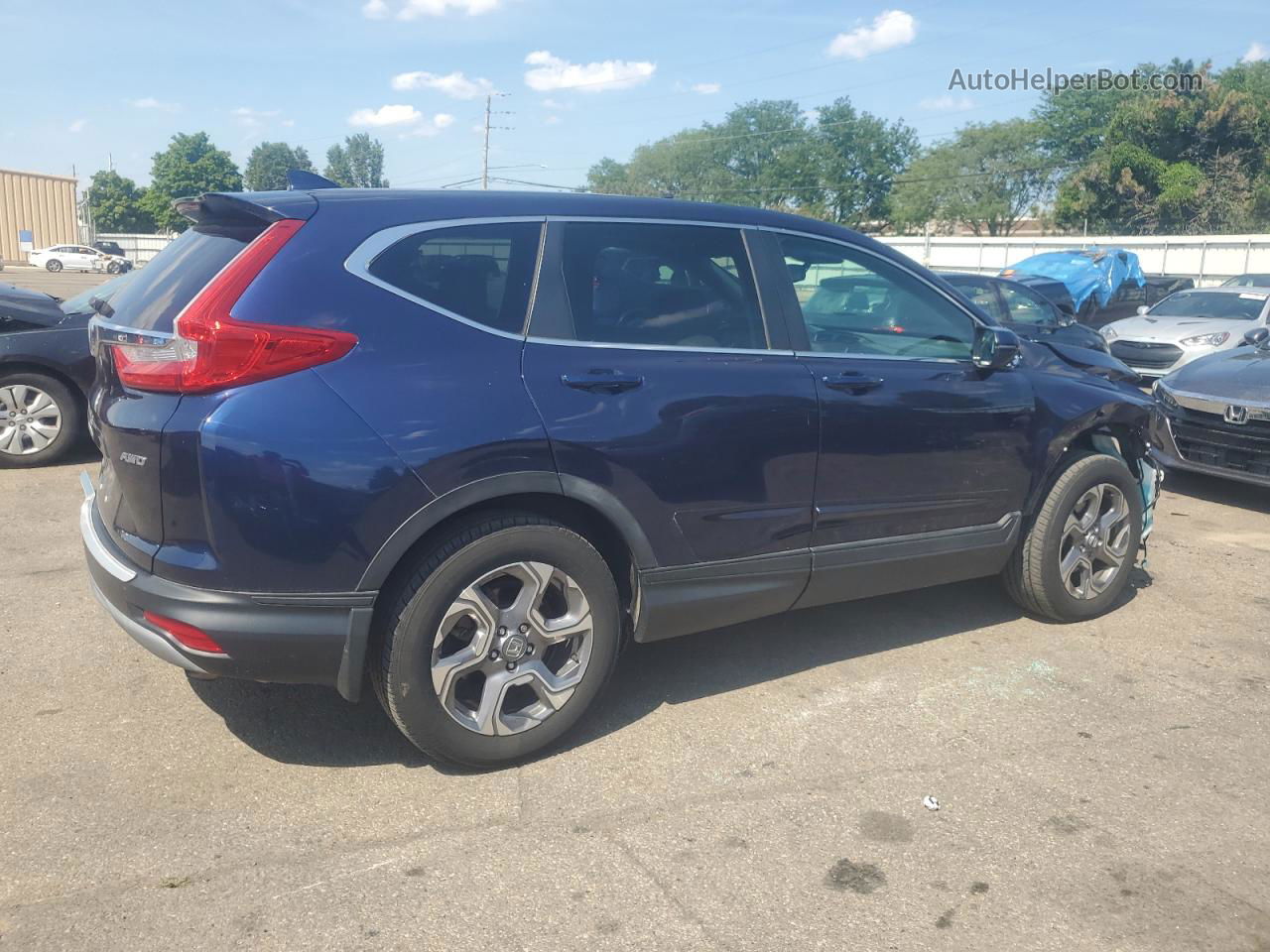 2018 Honda Cr-v Exl Blue vin: 7FARW2H86JE029375