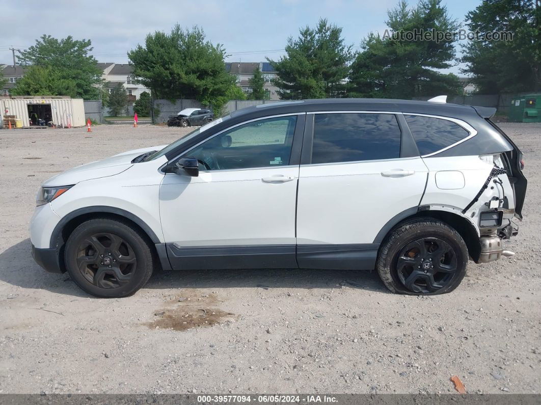 2019 Honda Cr-v Ex-l White vin: 7FARW2H86KE052088