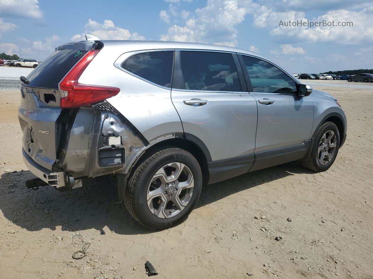 2019 Honda Cr-v Exl Silver vin: 7FARW2H86KE054407