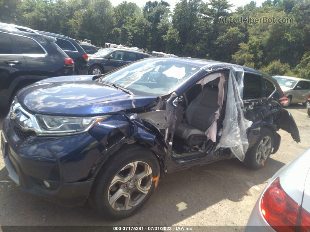 2018 Honda Cr-v Ex-l Blue vin: 7FARW2H87JE071540