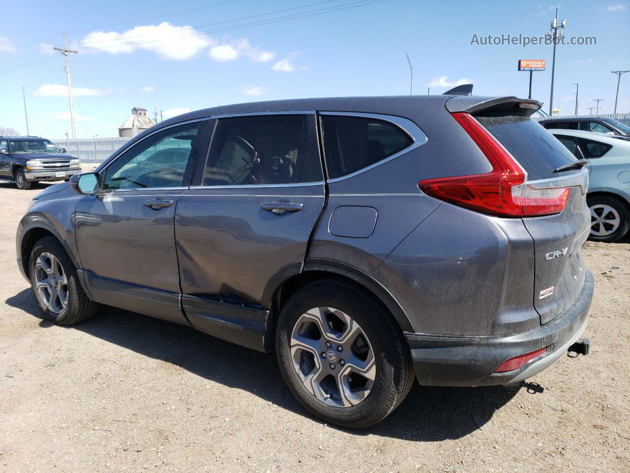 2018 Honda Cr-v Exl Серый vin: 7FARW2H88JE032858