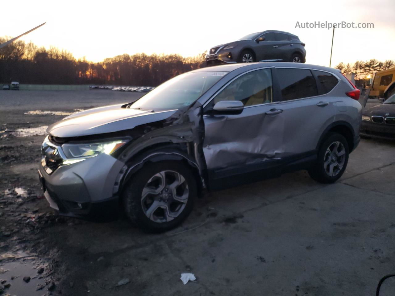 2018 Honda Cr-v Exl Silver vin: 7FARW2H88JE036523