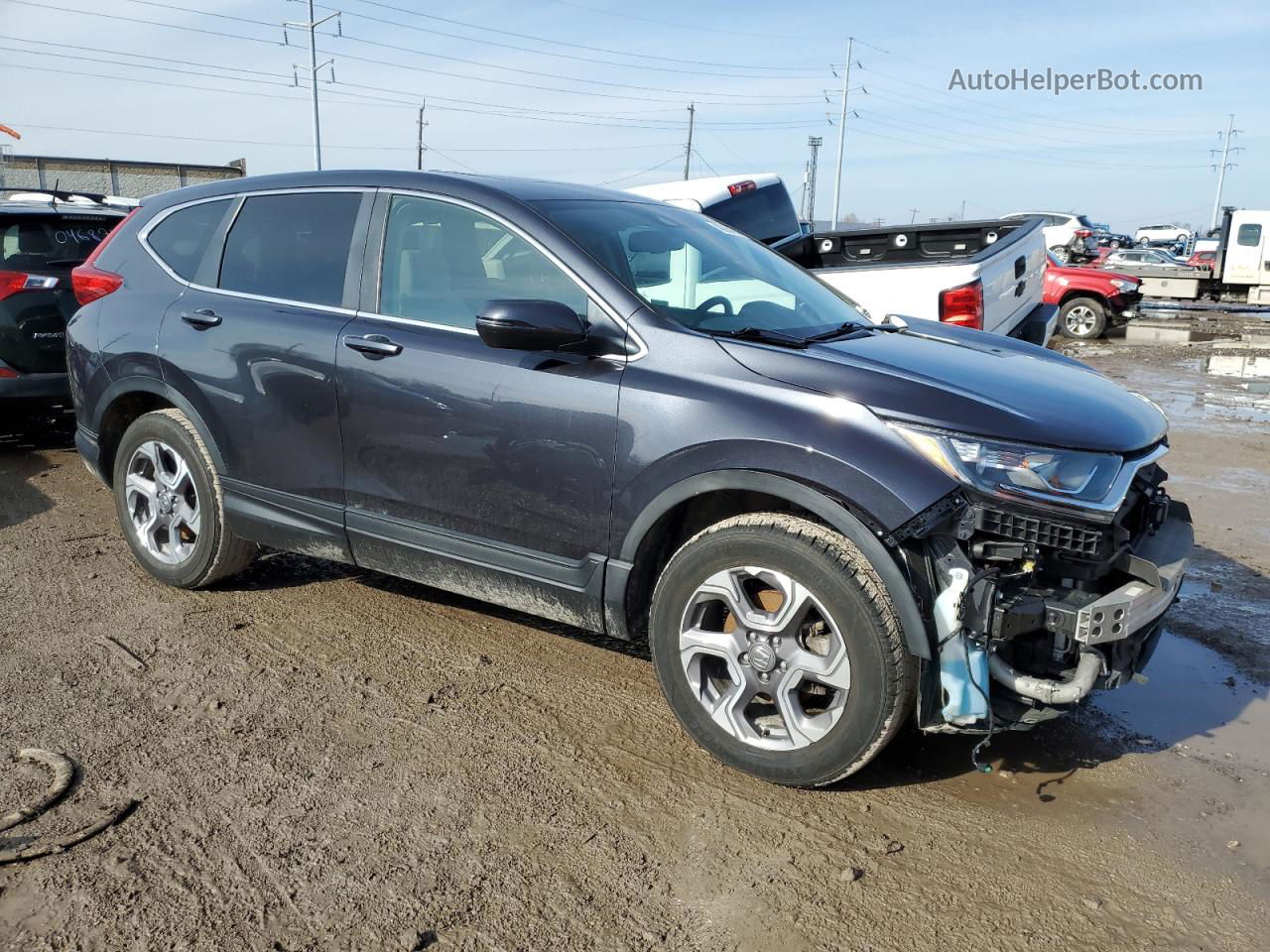 2018 Honda Cr-v Exl Charcoal vin: 7FARW2H88JE090775