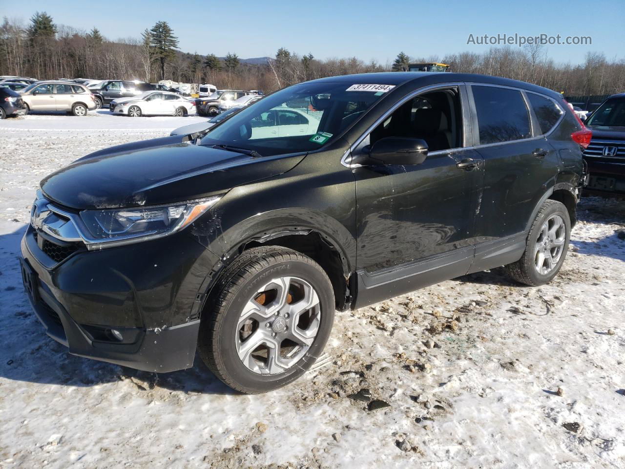 2018 Honda Cr-v Exl Black vin: 7FARW2H89JE041262