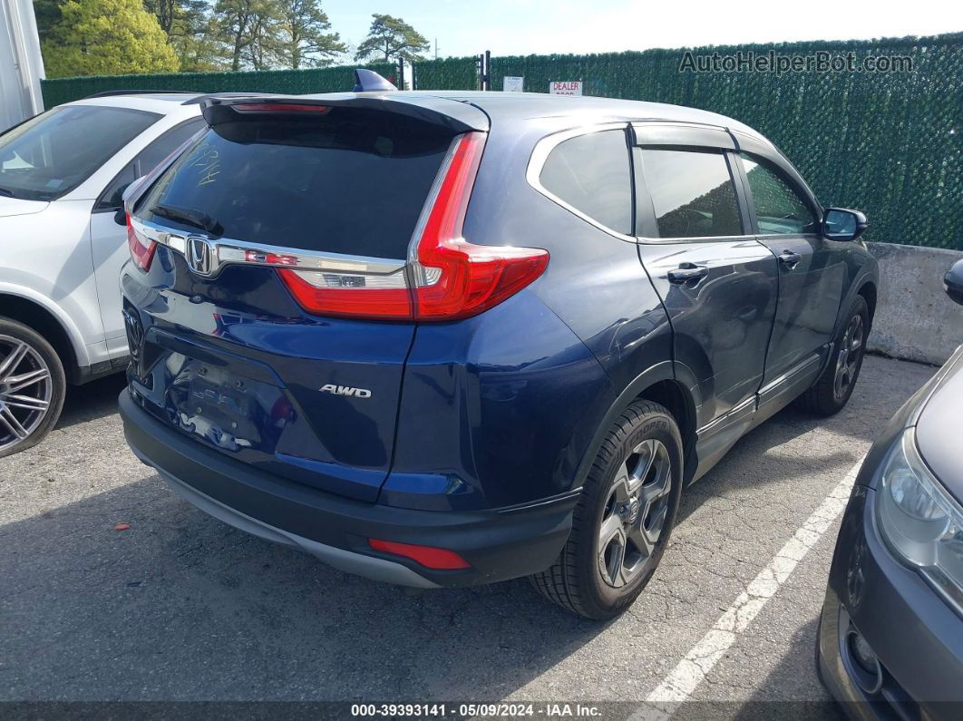 2018 Honda Cr-v   Blue vin: 7FARW2H89JE048681