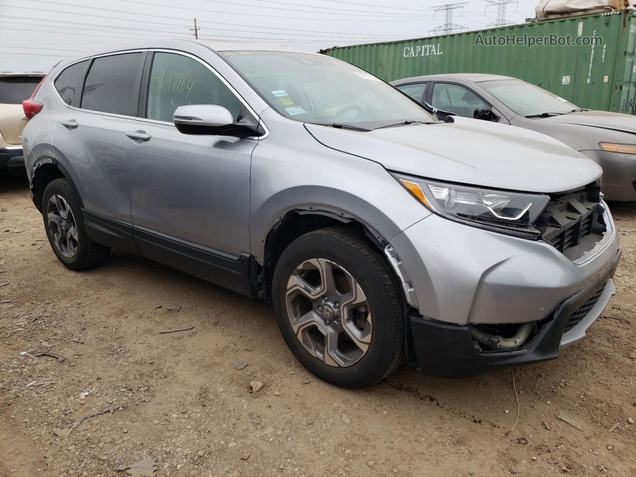 2018 Honda Cr-v Exl Silver vin: 7FARW2H8XJE037527