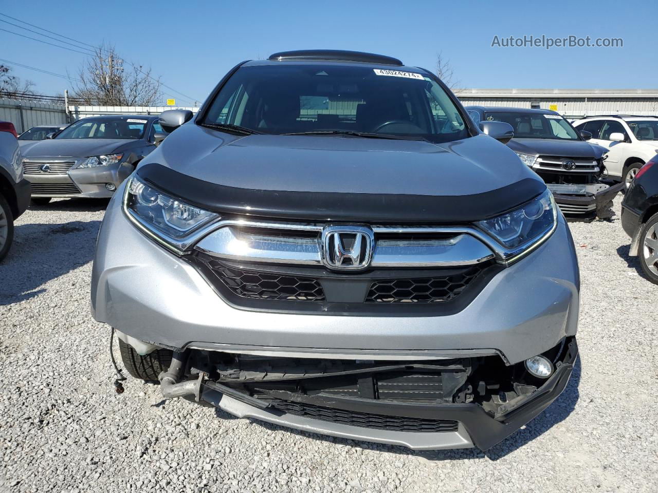 2018 Honda Cr-v Exl Silver vin: 7FARW2H8XJE093175