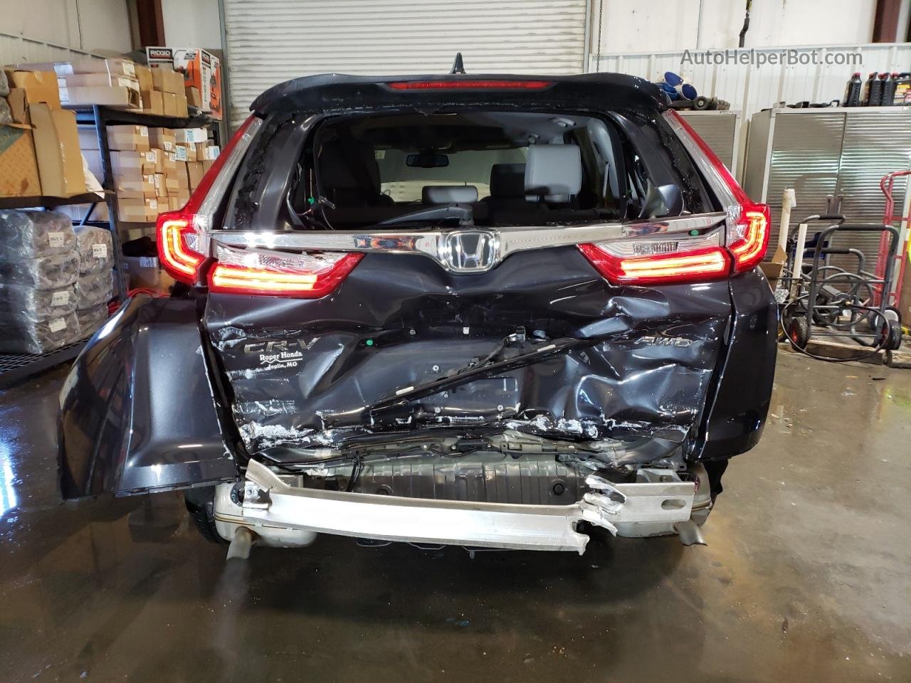 2019 Honda Cr-v Exl Угольный vin: 7FARW2H8XKE017148