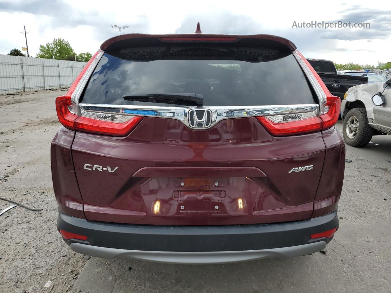 2019 Honda Cr-v Exl Темно-бордовый vin: 7FARW2H8XKE058251