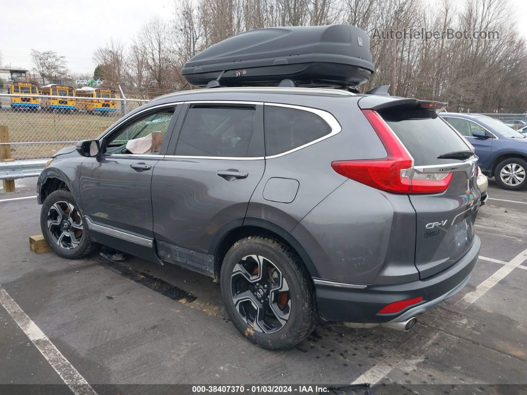 2018 Honda Cr-v Touring Gray vin: 7FARW2H91JE067203