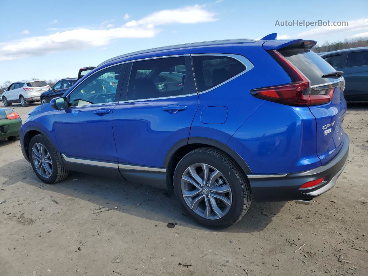 2020 Honda Cr-v Touring Blue vin: 7FARW2H91LE014858