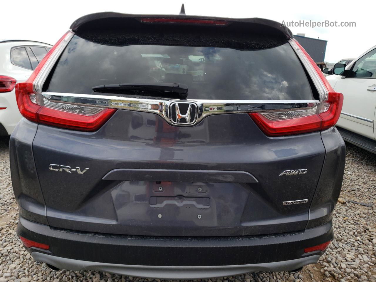 2018 Honda Cr-v Touring Gray vin: 7FARW2H92JE093535