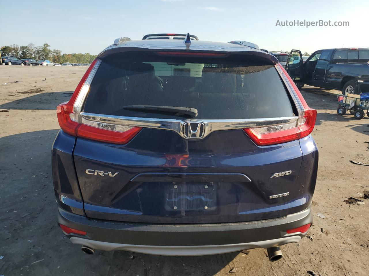 2019 Honda Cr-v Touring Синий vin: 7FARW2H94KE034696