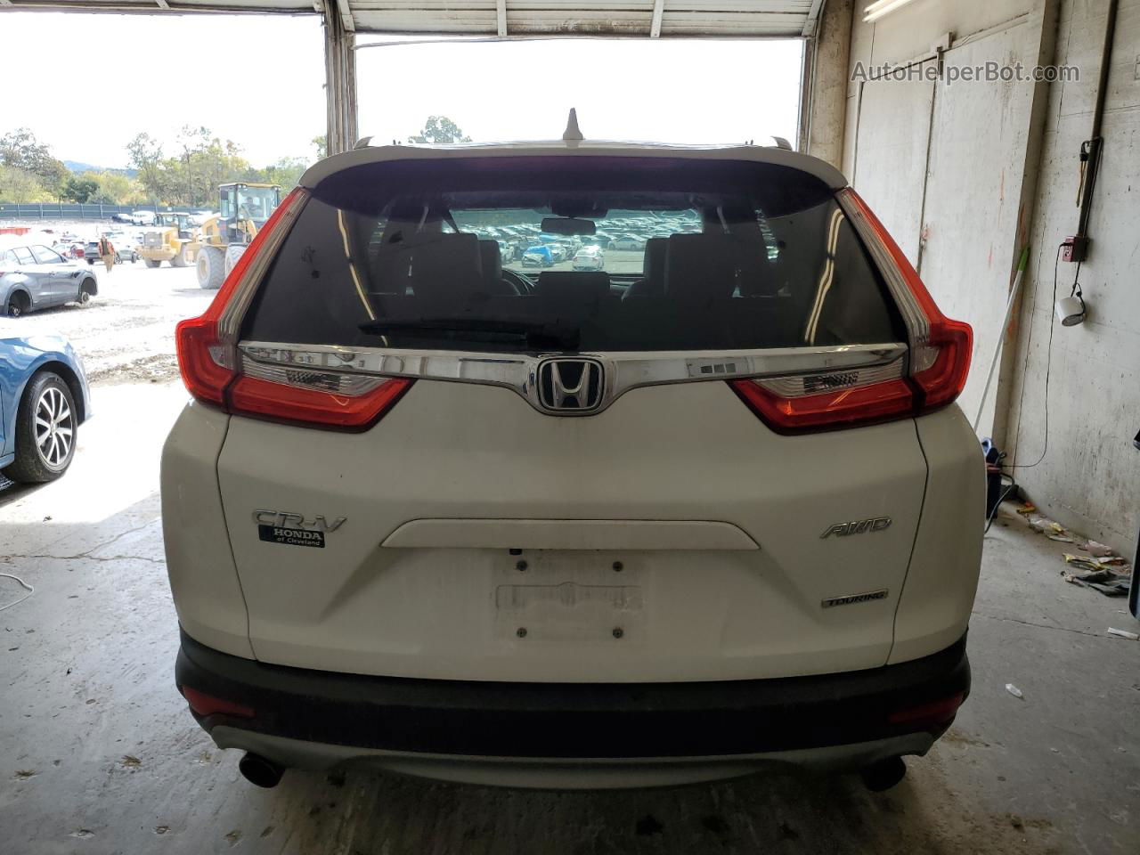 2019 Honda Cr-v Touring White vin: 7FARW2H94KE039946