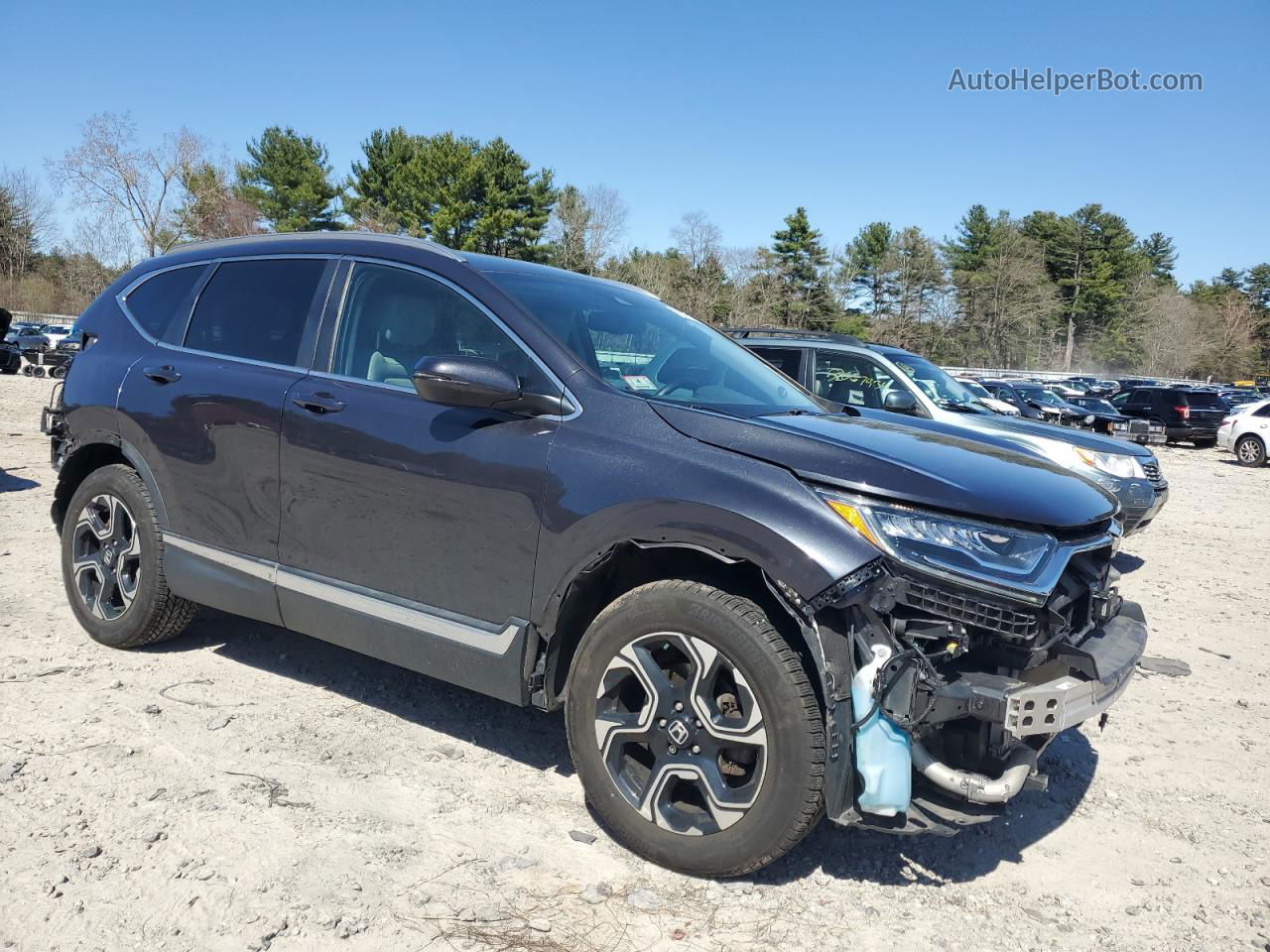 2018 Honda Cr-v Touring Черный vin: 7FARW2H96JE013251