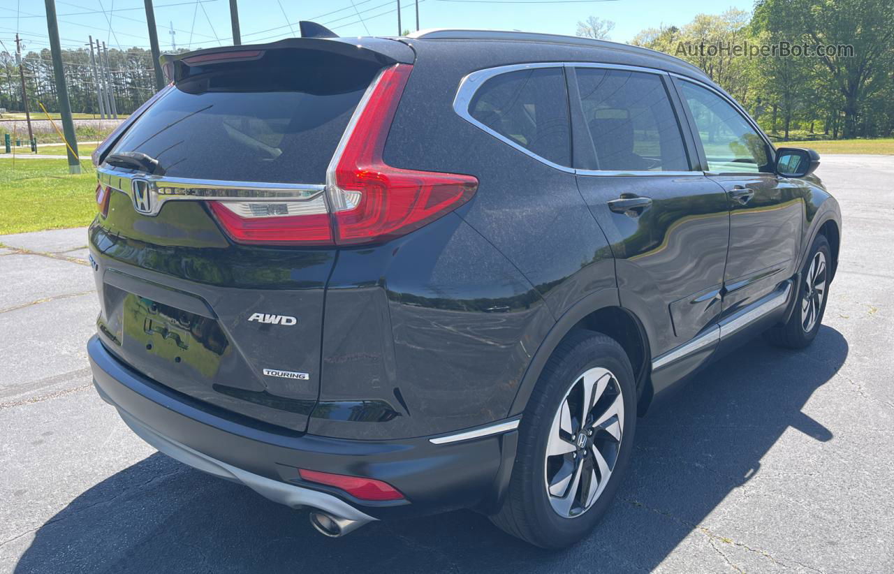 2018 Honda Cr-v Touring Черный vin: 7FARW2H96JE045620