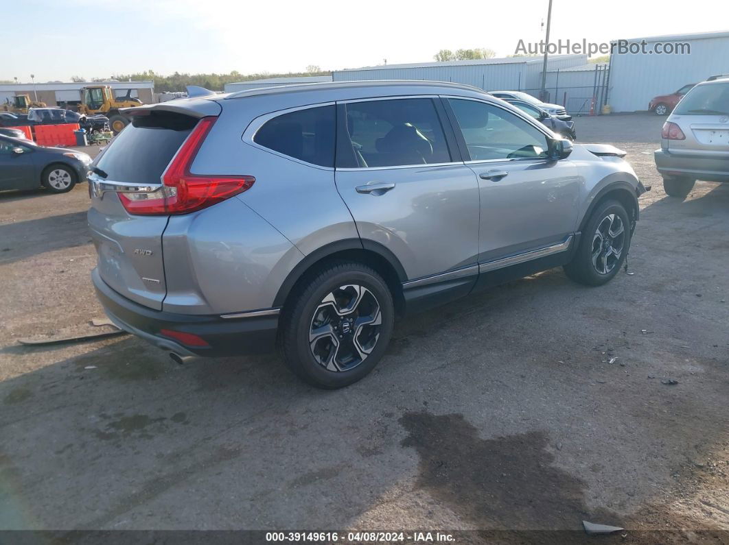 2018 Honda Cr-v Touring Silver vin: 7FARW2H97JE010522