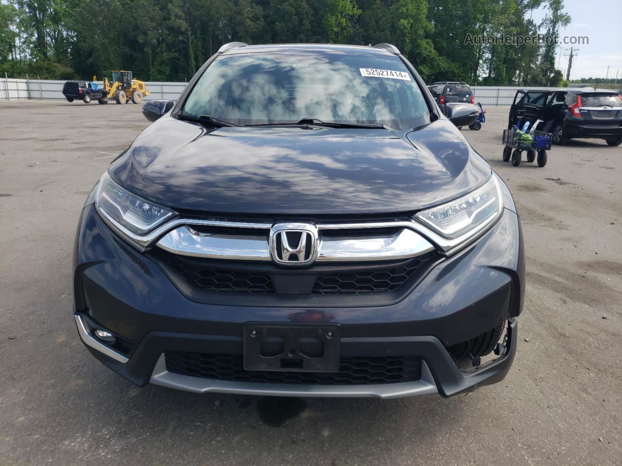 2018 Honda Cr-v Touring Gray vin: 7FARW2H98JE051323