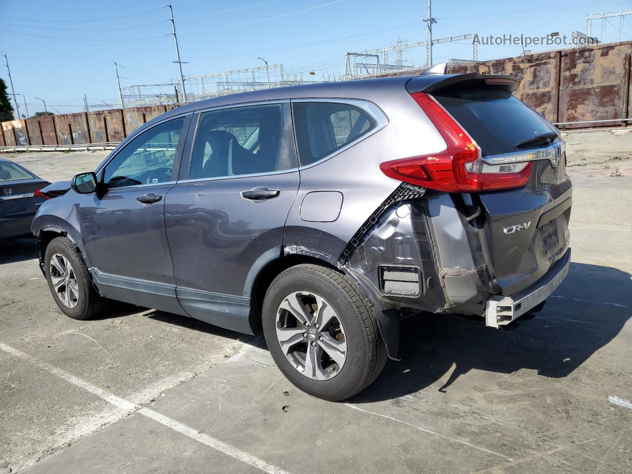 2017 Honda Cr-v Lx Gray vin: 7FARW5H30HE001152