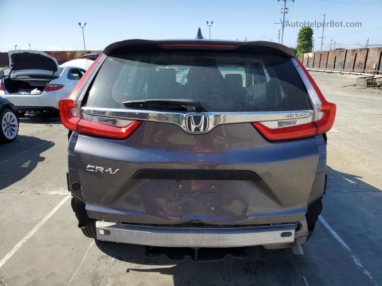 2017 Honda Cr-v Lx Gray vin: 7FARW5H30HE001152