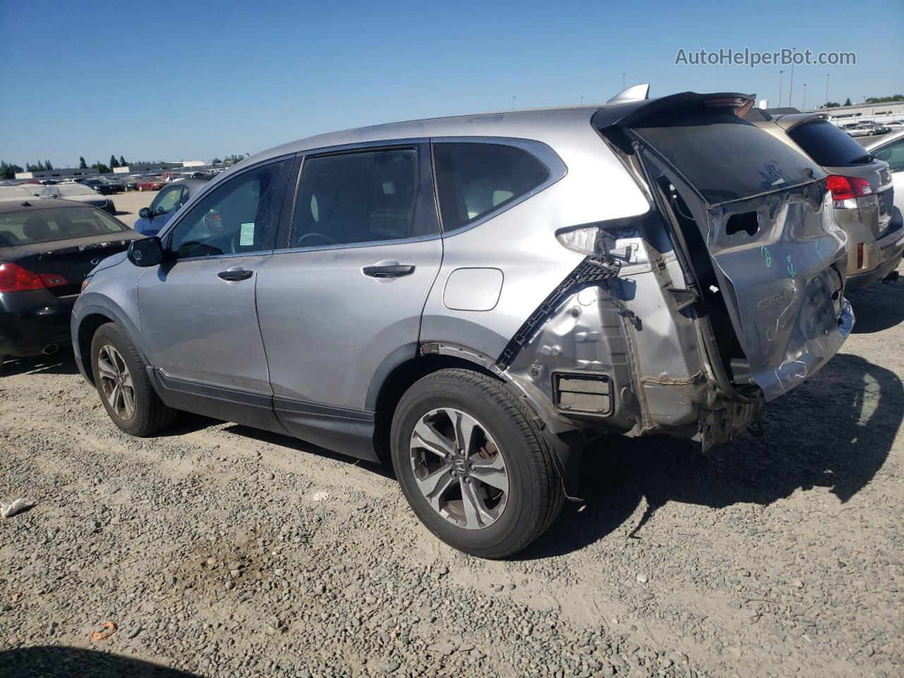 2017 Honda Cr-v Lx Silver vin: 7FARW5H30HE002236